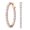 rose-gold, variant on Stunning 1 Carat (ctw) Platinum Oval Shape LAB GROWN Diamond Hoops Earrings (Color D-E Clarity VS1-VS2)