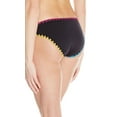 thumbnail image 2 of Lucky Brand Womens Black Stitch Trim Hipster Bikini Bottom L, 2 of 3