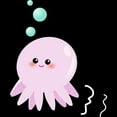 thumbnail image 3 of CafePress - Cute Pink Octopus Pajamas - Men's Dark Loose Fit Cotton Pajama Set, 3 of 7