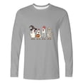 thumbnail image 3 of Mineart Men's Long Sleeve Crew Neck Shirts Tops Featuring Halloween Print for Costume Events and Casual Daily Wear, 3 of 5