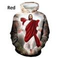 thumbnail image 4 of Sudadera con capucha y sudaderas con estampado 3D de la cruz de la fe cristiana para hombres y mujeres, sudadera informal con capucha y gráfico de Dios Jesús, 4 of 5