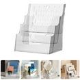 thumbnail image 4 of Soporte para folletos de pared o mostrador, transparente, con múltiples bolsillos, 4 of 6