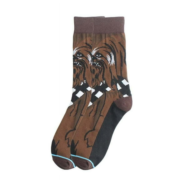 Chewbacca on Socks, Fun Novelty Mens/Womens Crew Character Socks