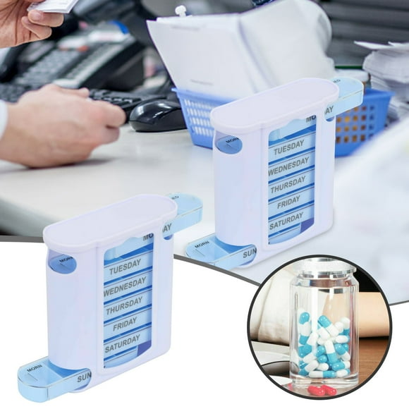 XIPYYKM 7 Day Drawer 28 Grid Box Detachable and Sealed Organizer Candy and Storage Container Clearance Storage Containers