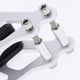 thumbnail image 5 of Guía de cadena de motocicleta CNC Shamjiam Universal Plata, 5 of 8