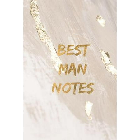 Best Man Notes : Gold wedding planner lined