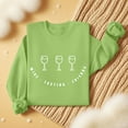 thumbnail image 4 of MELDVDIB Womens Thanksgiving Sweatshirt Funny Printed Fashion Casual Solid Color Oversized Hoodless Sweatshirt Fall Winter Long Sleeve Loose Pullover Tops Green S, 4 of 7