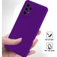 thumbnail image 3 of Galaxy A52 Case,  Galaxy A52s Case Liquid Silicone Case Dual Layer Hybrid Hard PC Soft Silicone Gel Rubber Bumper Slim Fit Shockproof Protective Phone Case for Samsung Galaxy A52 5G, Purple, 3 of 6