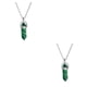 thumbnail image 2 of Qarigey Hexágono Columna Amuleto Aniversario Colgantes Colgantes Coloridos Amuletos de cristal Llaveros Decoraciones Piedra de pavo real Piedra de pavo real 2piezas Qarigey CBP468200, 2 of 5