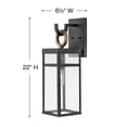 thumbnail image 4 of Hinkley Lighting - Porter - 1 Light Medium Outdoor Wall Lantern in Transitional, 4 of 19