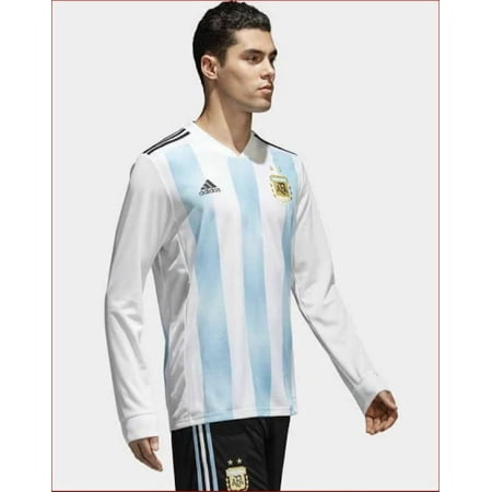 adidas Argentina Home Men's Stadium L/S Soccer Jersey 2018
