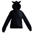 thumbnail image 1 of Sudadera Negra Con Gorro Chica Black Cat, 1 of 5