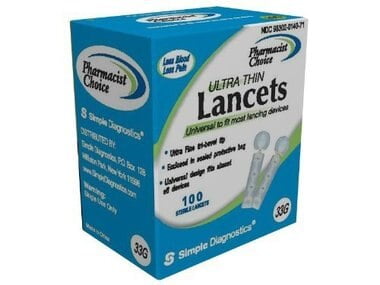 Clever Choice Pharmacist Choice Twist Top 33G Lancets 100/Bx For Glucose Care