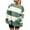 Green, variant on Women's Striped Sweat Shirt Soft Stretch Oversized Sweatshirt Pullover Tops Casual Comfort Wear for Everyday Style Navy
