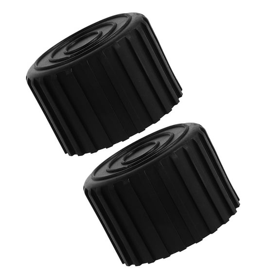 BESTOYARD 2Pcs Non Slip Black Rubber Fitness Equipment Leg End Caps Floor Protection Pads