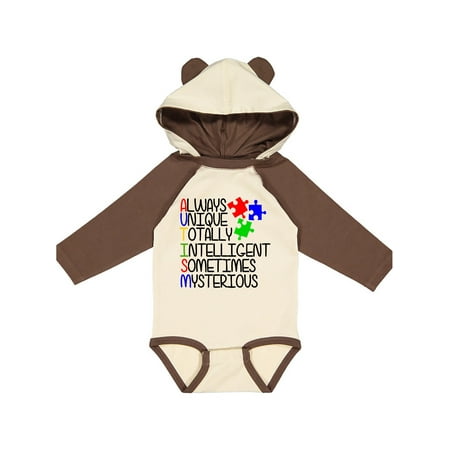 

Inktastic Autism Awareness Acronym Gift Baby Boy or Baby Girl Long Sleeve Bodysuit