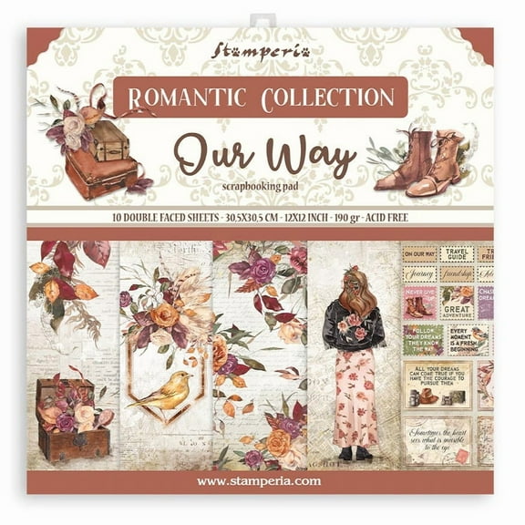 Stamperia Double-Sided Paper Pad 12"X12" 10/Pkg-Our Way, 10 Designs/1 Each