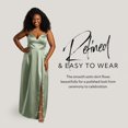 thumbnail image 7 of David’s Bridal, The Edit by DB Studio Women's Formal Empire Waist Ball Gown, Full Length, Satin, 7 of 7