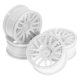 thumbnail image 2 of 4 Piezas de Neumáticos de Coche de Carreras Resistentes de 2,05 Pulgadas de Diámetro, Piezas de Reparación, Accesorios para Llantas RC 1/10 FW06 TT01 Blanco, 2 of 10