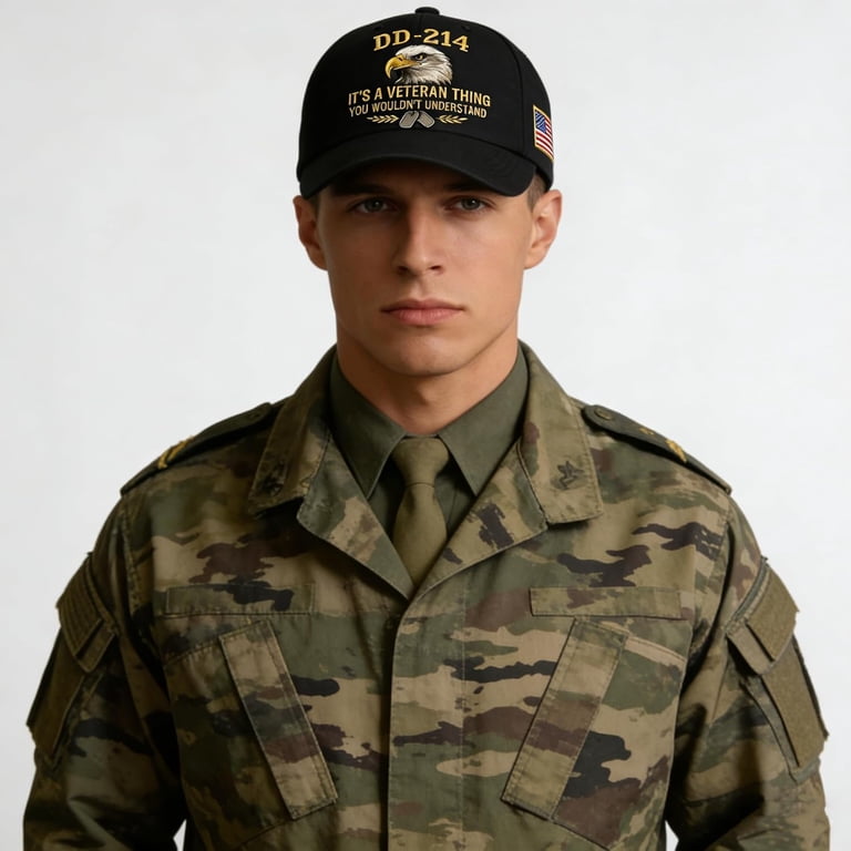 Cappello DD214 Da Veterano Militare Unisex – Berretto Baseball Ricamato