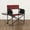 Red & Black Buffalo Plaid Pattern, variant on Outdoor Directors Folding Chair, (Tropical Foliage)