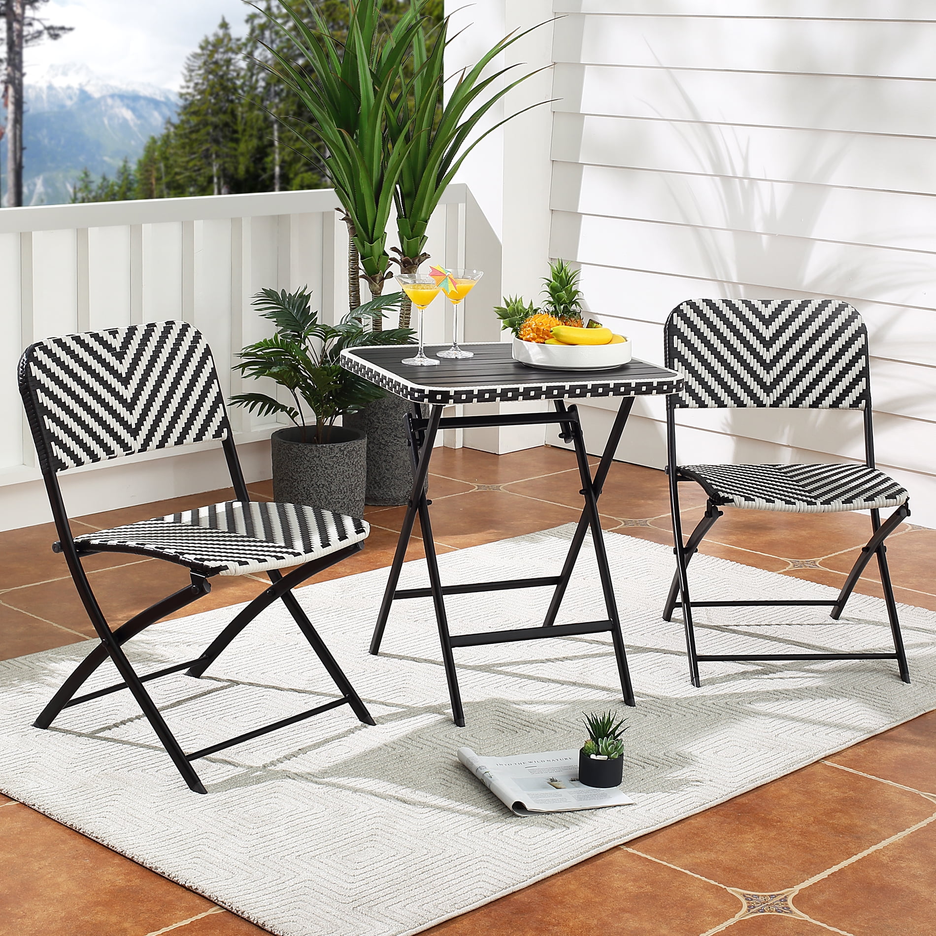 Image of Foldable bistro set for small patio