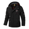 thumbnail image 1 of Multiple Pocket Design Embroidery Long Sleeve Zip UpDrawstring Hooded jacket, Men's Stand Collar Thin Jacket For SpringOutdoor, 1 of 4