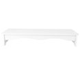 thumbnail image 1 of 1 Pce Support de Moniteur d'Ordinateur Surélevé Base de Bureau Support de Clavier (Blanc), 1 of 2