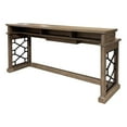 thumbnail image 2 of Home Square 4-Piece Set with Console Table and 3 Swivel Stools in Brown, 2 of 3
