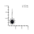 thumbnail image 2 of 3 1/2 Carat T.G.W. Sapphire And Black & White Diamond Accent Sterling Silver 3-Piece Jewelry set, 2 of 7