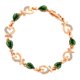 thumbnail image 3 of de oro Retro para mujer Flor hueca Dama Moda Joyería Cumpleaños Verde Sunnimix Pulsera de moda para mujer, 3 of 8