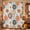 Burnt Orange, Navy Blue, Terracotta, Cream, variant on Orange Blue Flowers Shower Curtain Set - Small 36" x 72" Washable Bathtub Curtain with 12 Hooks, Country Botanical Blooms Floral Waterproof Fabric Stall Shower Curtains for Bathroom/Bathtub Décor