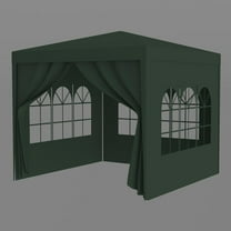 YYAo Shade Shelter, Outdoor Gazebo,Patio Canopy,10'x10' Party Tent Outdoor Heavy Duty Gazebo Wedding Canopy   4 Removable Walls ,Green