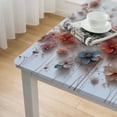 thumbnail image 4 of nygtbtfer Tablecloth, Fitted Table Cover with Elastic for Tables, Pastoral Botanical Summer Flowers Table Cloth Outdoor Dinning Party Tablecloths, 4 of 7