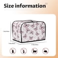 thumbnail image 5 of Kdxio Butterflies (2) Print Toaster Cover Bread Machine Cover Fits for Most Standard 2 Slice Toasters,Keep Toaster Free From Dust And Fingerprint Oven Dustproof Cover, 5 of 7
