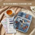 thumbnail image 3 of ZUXONGSY Cow Print Cross Print Bible Cover Case for Women Large Quilted Bible Carrying Bag with Durable Handles Christian Gifts for ChuZU, Work, 3 of 7