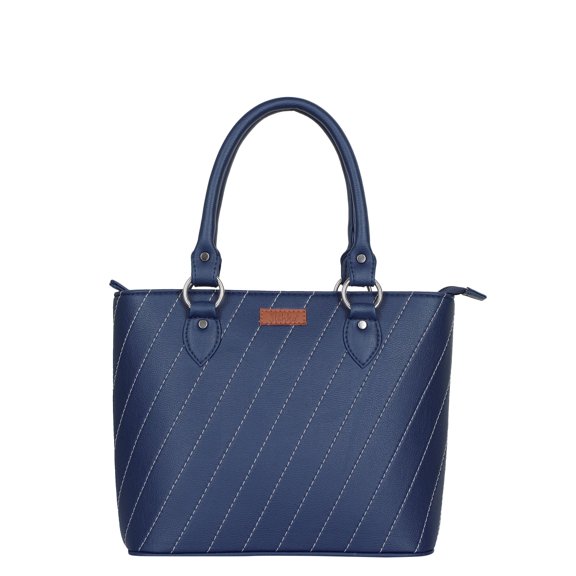 Sishka Blue Hand Bag for Women Satchel – Vegan Leather Tote Shoulder Bag for Daily Use