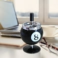 thumbnail image 4 of Push-type Metal Ashtray With Lid Ball Ashtray With Spinning Lid Durable Metal Construction Design For Home Or Office Decor, 4 of 8