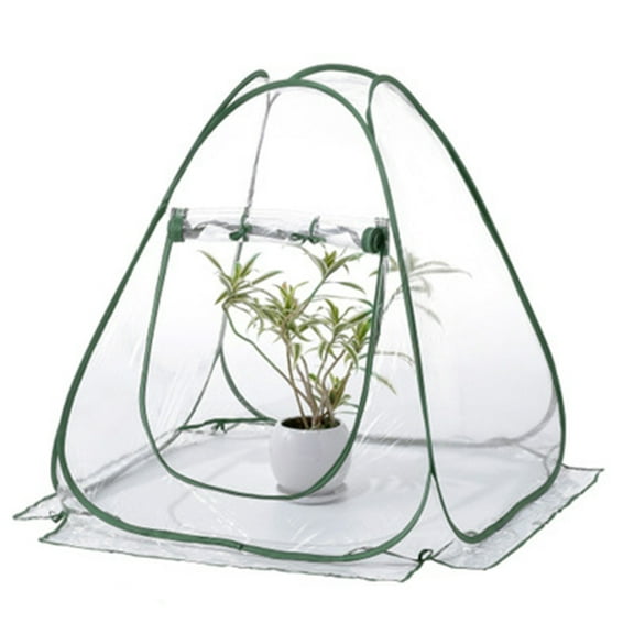 Mini Pop-up Waterproof Greenhouse Indoor Outdoor Gardening Flowerpot Cover Backyard Flower Shelter