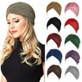 thumbnail image 6 of Soft Stretchable Headbands Hair Loss Turban Cancer Chemo Beanies Head Wrap Women's Hijabs Muslim Hat SILVER, 6 of 8