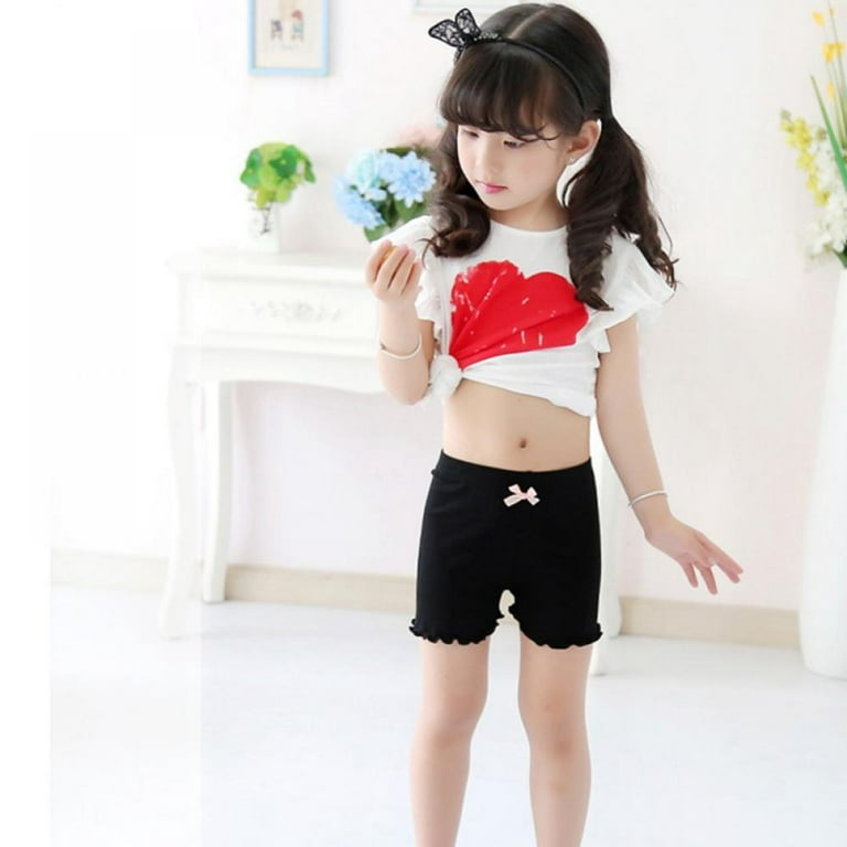Girls Dance Shorts Bike Shorts Breathable and Safety Active Under Dress  Shorts for Playgrounds Yoga and Gymnastics