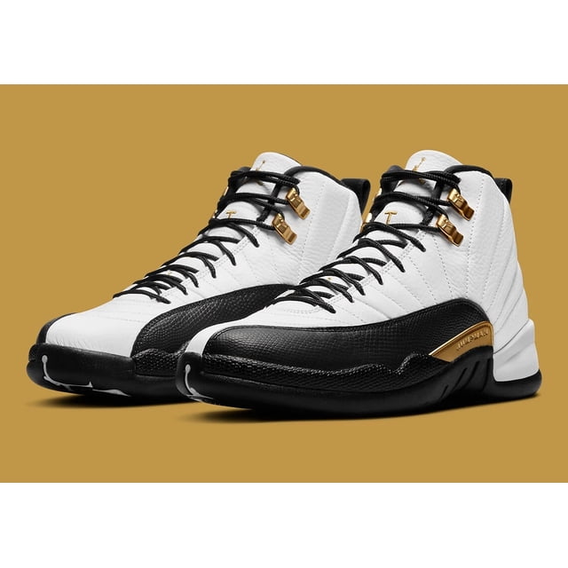 2021 N I-K-E Jo r-dan XII 12 Retro Royalty Taxi size 11. White Black Gold. CT8013-170