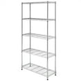 thumbnail image 3 of IVV 5-Tiers Metal Storage Shelf Iron Storage Organizer Unit Rack, Silver, 3 of 6