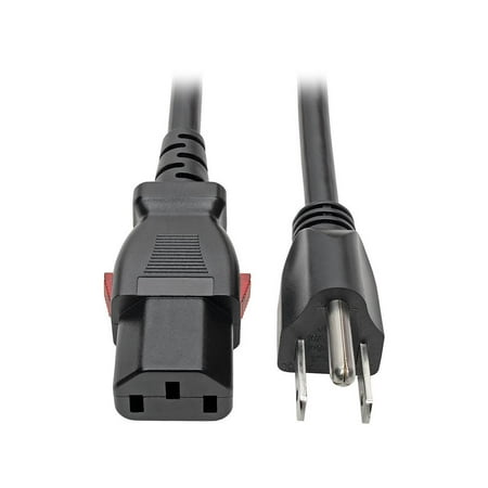 UPC: 0037332218285 | Tripp Lite Power Extension Cord 5-15P to Locking C13 M/F 18 AWG 10A 10ft (P006-L10)