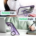 thumbnail image 2 of Compatible with iPhone 14 Pro Case with Invisible Ring Holder Kickstand, Military Grade Matte Slim Phone Cover Magnetic Case Shockproof Protective Case Cover for Women Men Black, 2 of 8