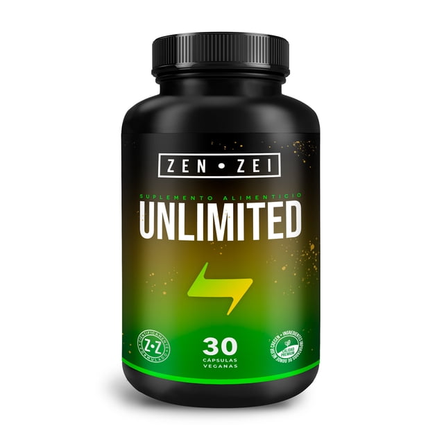 ZENZEI Suplemento Inteligente Unlimited Energy Energia Sin Crash Guaraná Cafenia ZEN ZEI Cápsulas