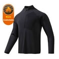 thumbnail image 2 of Kaemgyyd Fleece Liend Sweatshirts for Men Lightweight Long Sleeve Half Zip Athletic Golf Shirt Winter Outfit Fall Thermal Pullover, 2 of 3