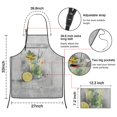 thumbnail image 7 of Aprons with Pockets Fruit Juice Lemon Bib Apron Cool Adjustable Apron for Anniversary Bridal Shower Wedding, 7 of 7