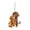 A, variant on 2D Monkey Keychain Cute Monkey Holding Plush Toy Bag Charm Acrylic Hanging Pendant for Backpack Purse Car Keys