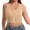 Beige, variant on Women's Plus Size Supportive Bras Extra Long Front-Closure Bra Wireless Full Coverage No Underwire Bras